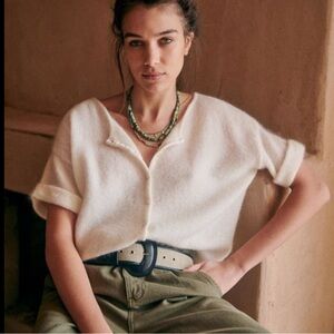 EUC Sézane Paco Jumper - Ecru - XS